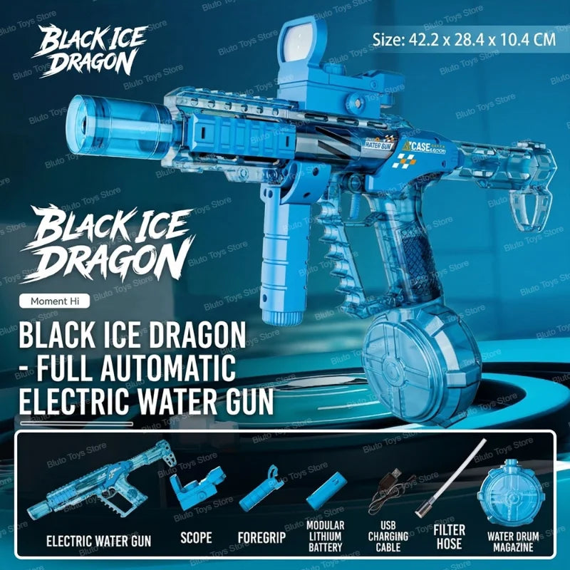 Led Light Emitting Electric Water Gun Toys Children Automatic Sensor Lights Water Pistol Summer Outdoor Beach Pool Toy for Kids