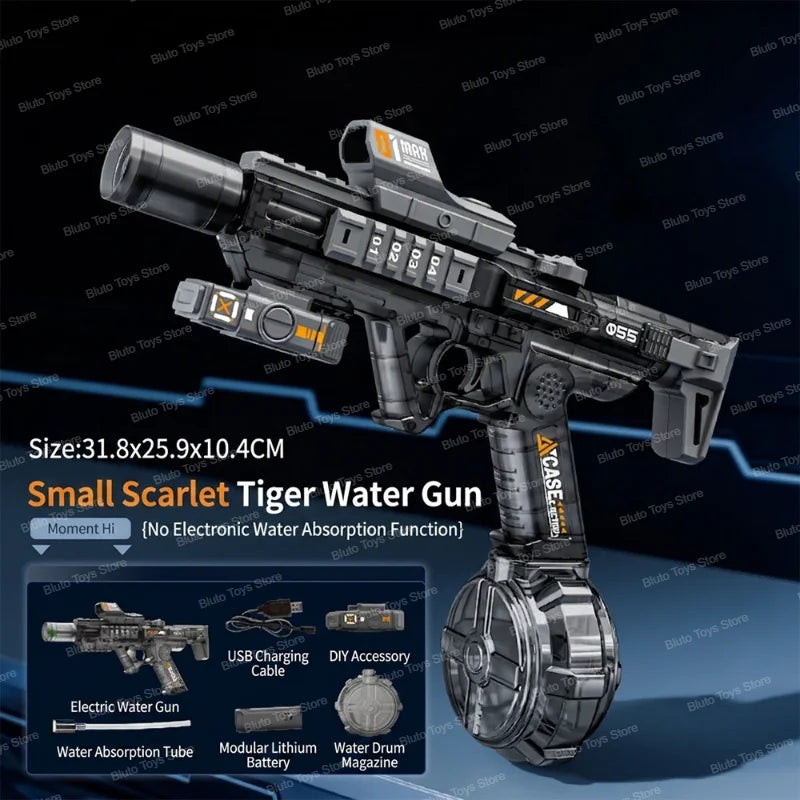Led Light Emitting Electric Water Gun Toys Children Automatic Sensor Lights Water Pistol Summer Outdoor Beach Pool Toy for Kids