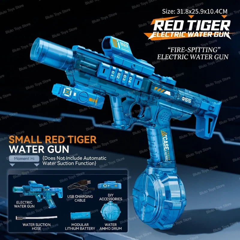 Led Light Emitting Electric Water Gun Toys Children Automatic Sensor Lights Water Pistol Summer Outdoor Beach Pool Toy for Kids